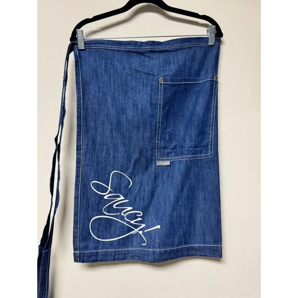 TWISTED WARES 100% Organic Cotton Blue Denim Apron, 